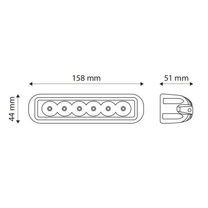 LED Avtomobilski žaromet EPISTAR LED/18W/10-30V IP67 6000K