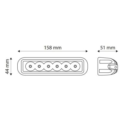 LED Avtomobilski žaromet EPISTAR LED/18W/10-30V IP67 6000K