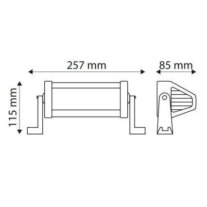 LED Avtomobilski žaromet EPISTAR LED/36W/10-30V IP67 6000K