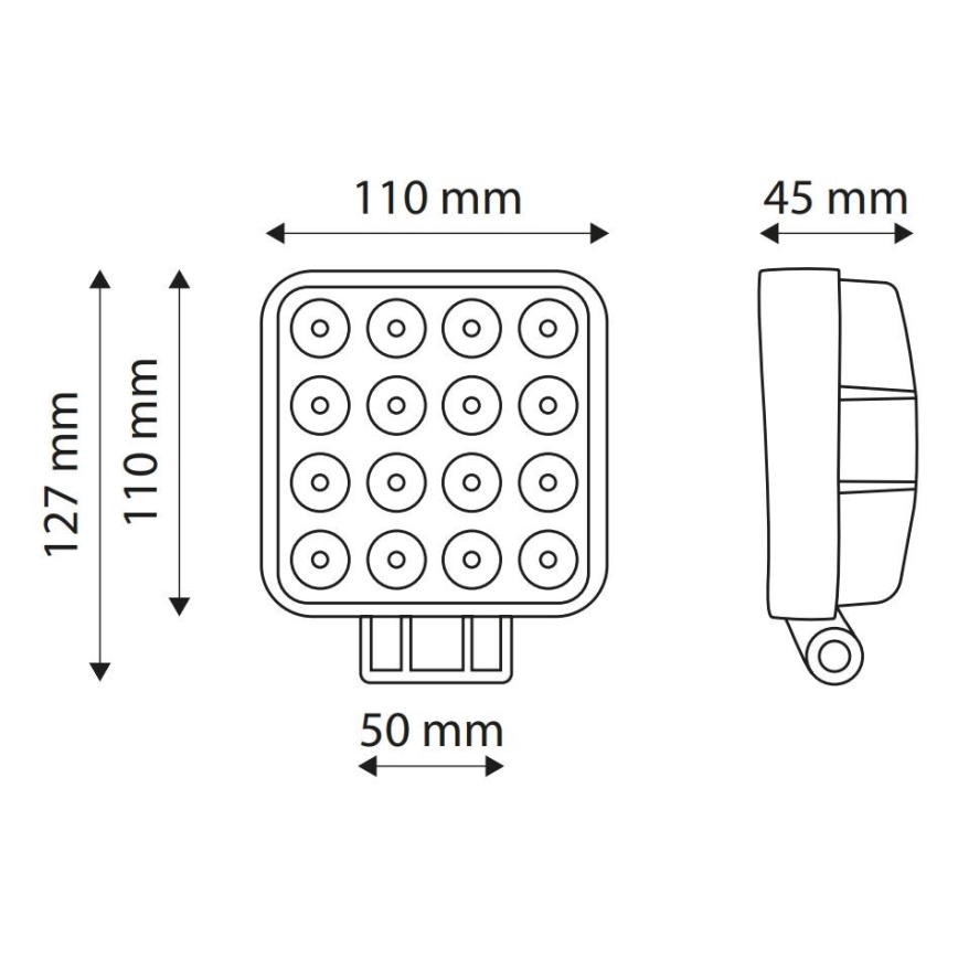 LED Avtomobilski žaromet EPISTAR LED/48W/10-30V IP67 6000K