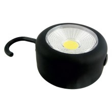 LED Baterijska svetilka s kaveljčkom in magnetom LED/3W/3xAAA