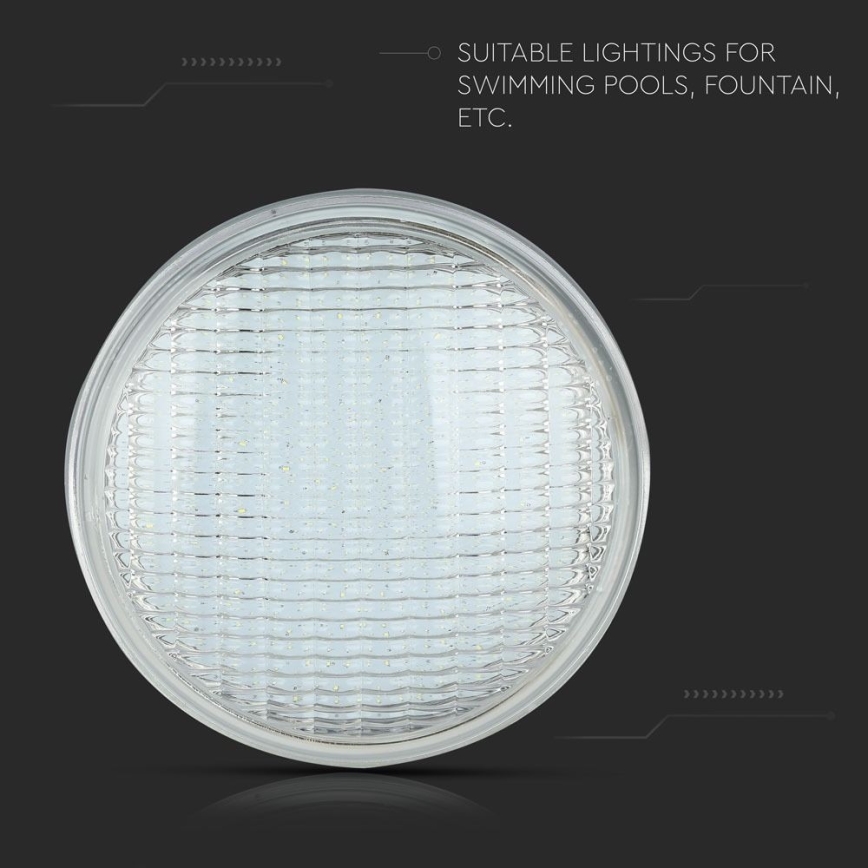 LED Bazenska žarnica LED/8W/12V IP68 modra