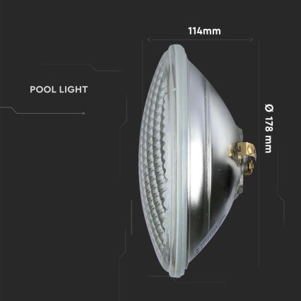 LED Bazenska žarnica LED/8W/230V IP68 3000K