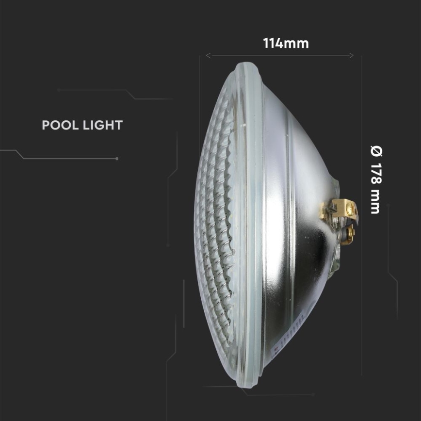 LED Bazenska žarnica LED/8W/230V IP68 3000K