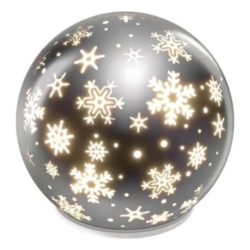 LED božična dekoracija, 0,3 W, napajanje 3×AA, krogla Ø 12 cm