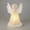 LED božična dekoracija 12xLED/3xAA 38 cm topla bela angel
