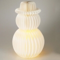 LED božična dekoracija 12xLED/3xAA 39 cm topla bela snežak