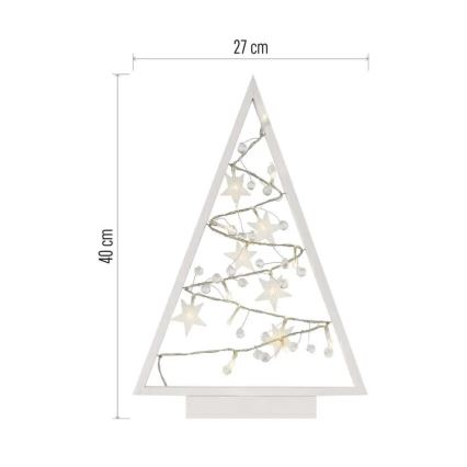 LED Božična dekoracija 15xLED/2xAA drevo