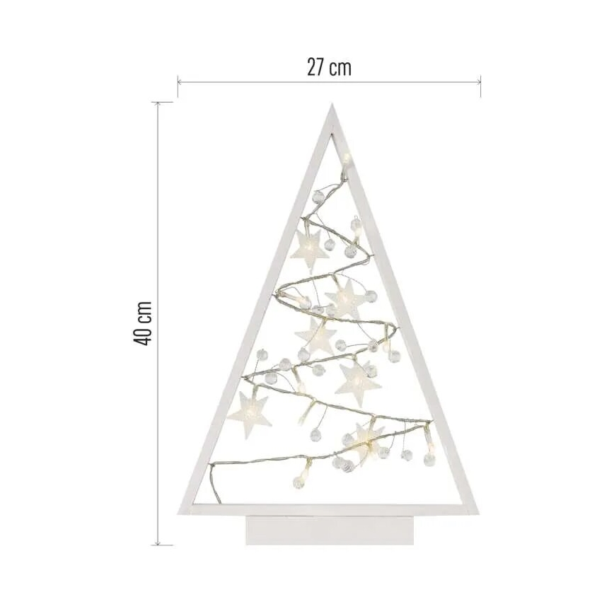 LED Božična dekoracija 15xLED/2xAA drevo