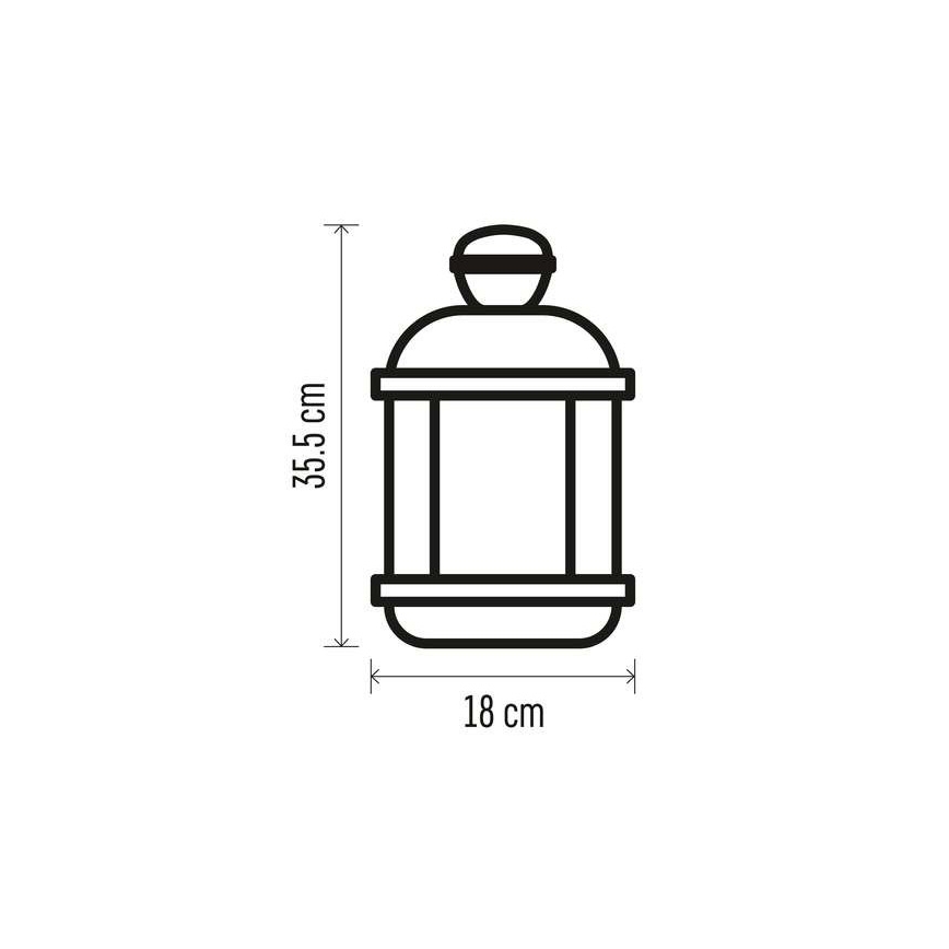 LED Božična dekoracija 1xLED/3xAAA črna