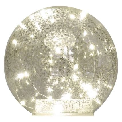 LED božična dekoracija 20xLED/3xAA krogla, premer 15 cm