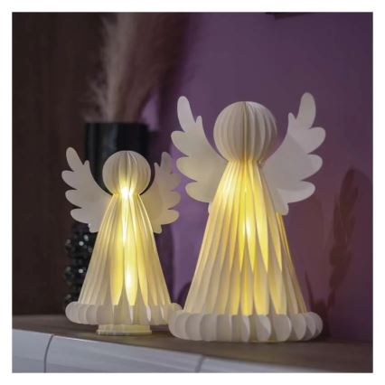 LED božična dekoracija 20xLED/6xAA angeli