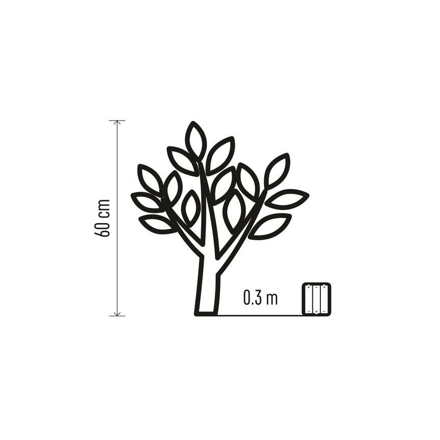 LED Božična dekoracija 24xLED/3xAA