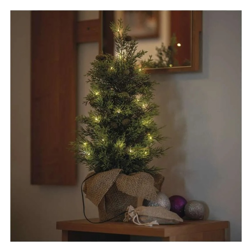 LED božična dekoracija 30xLED/3xAA IP44