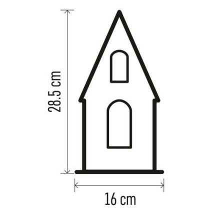 LED Božična dekoracija 3xLED/2xAA bež