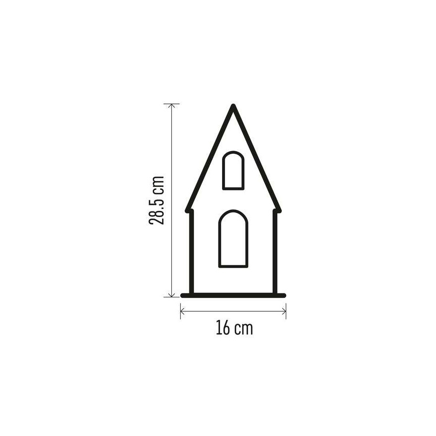 LED Božična dekoracija 3xLED/2xAA bež