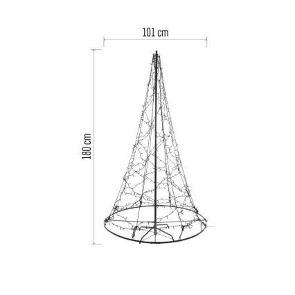 LED božična dekoracija, 480 LED, 230 V, IP44, 180 cm