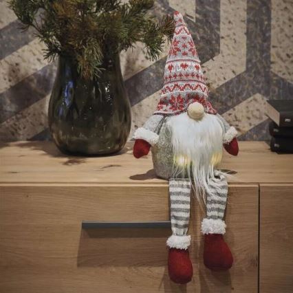 LED Božična dekoracija 4xLED/3xAA elf