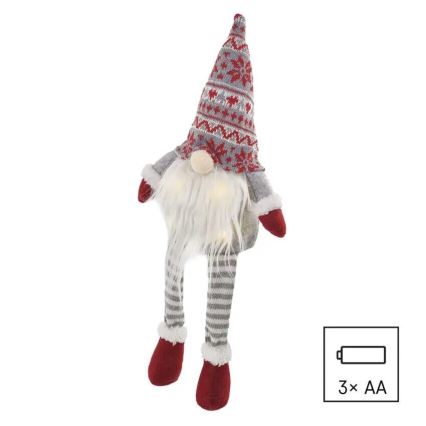 LED Božična dekoracija 4xLED/3xAA elf