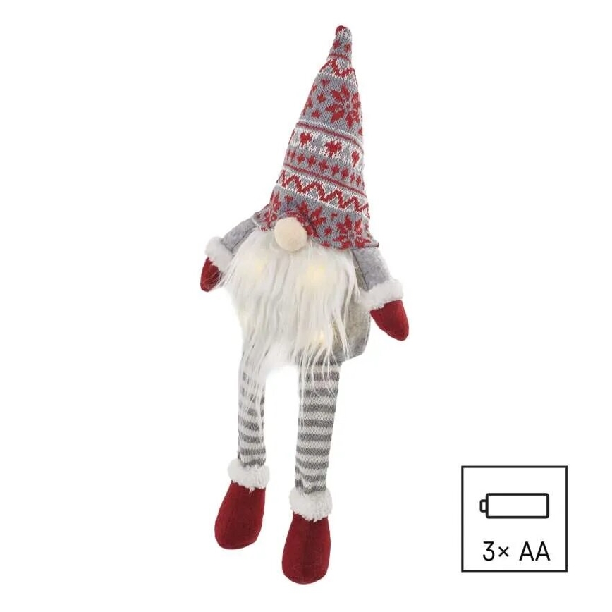 LED Božična dekoracija 4xLED/3xAA elf