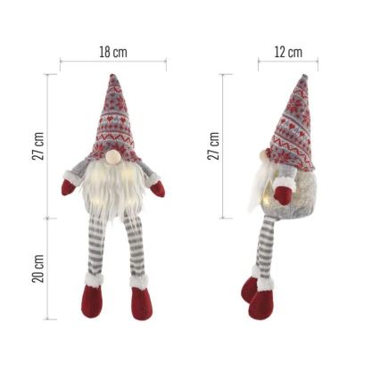 LED Božična dekoracija 4xLED/3xAA elf