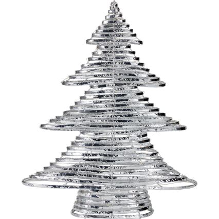 LED božična dekoracija 60xLED/3xAA 60 cm topla bela smrečica/srebrna