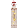 LED Božična dekoracija 7xLED/2xAA snežak