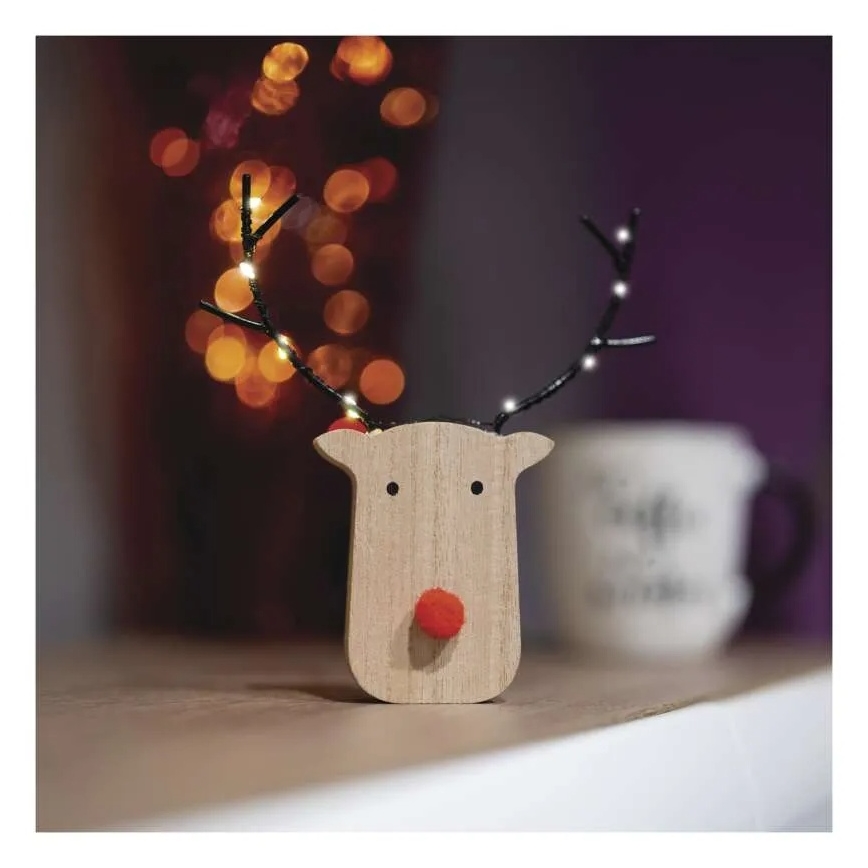 LED božična dekoracija 8xLED/2xAAA sob