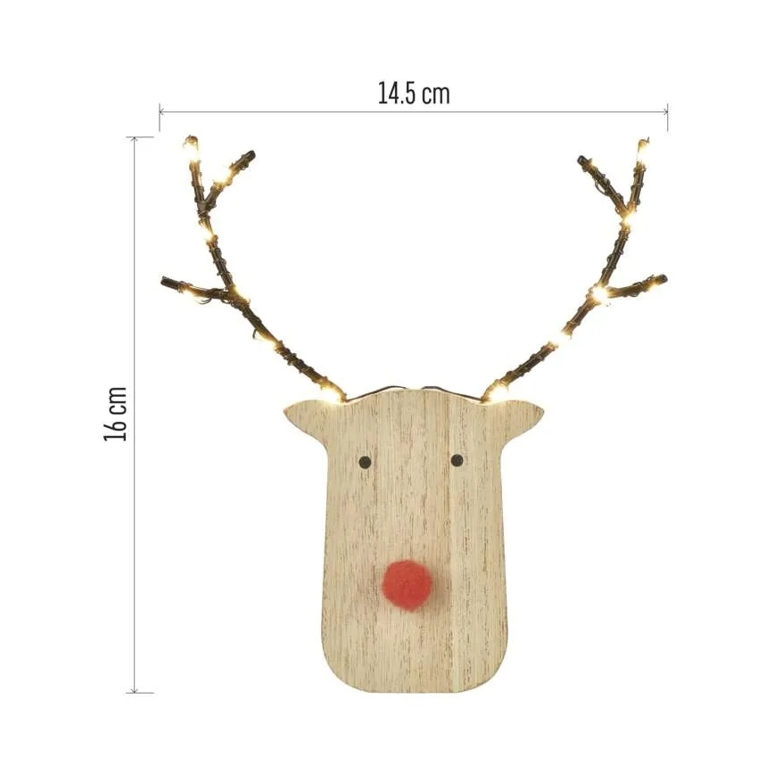 LED božična dekoracija 8xLED/2xAAA sob