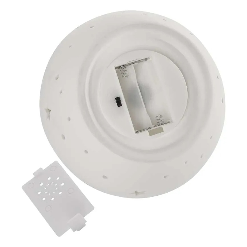 LED božična dekoracija LED/0,4W/2xAA keramičen angel