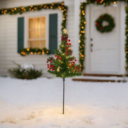 LED božična dekoracija LED/1W/230V 75 cm IP44 zelena