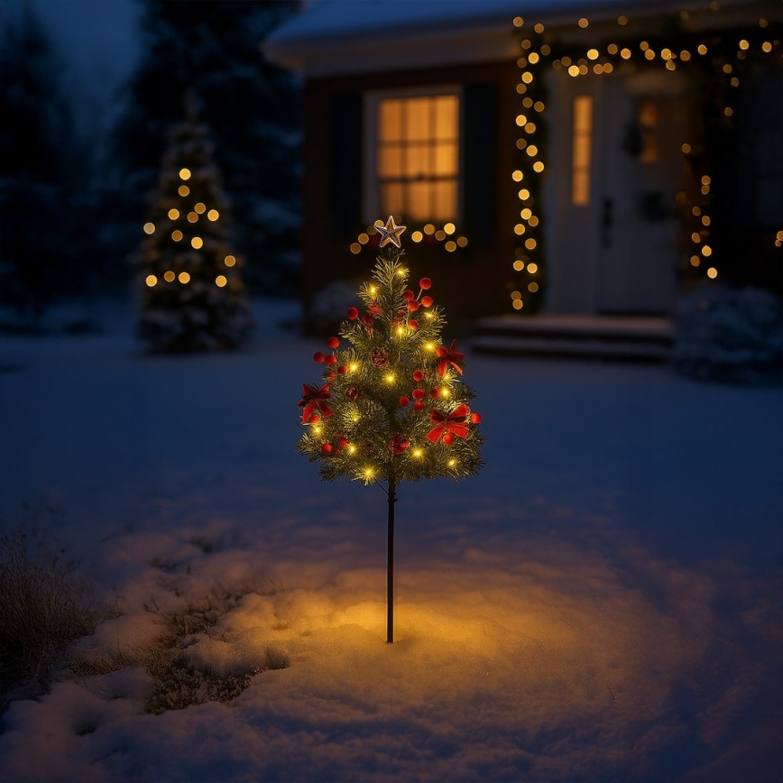 LED božična dekoracija LED/1W/230V 75 cm IP44 zelena