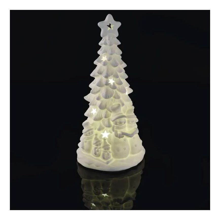 LED božična dekoracija LED/2xAA topla bela smrekica