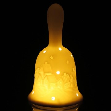 LED Božična dekoracija LED/2xLR44/topla bela bell