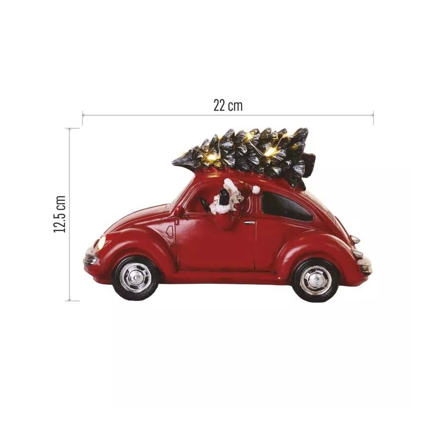LED Božična dekoracija LED/3xAA avto