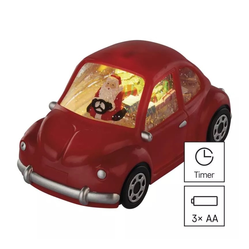 LED Božična dekoracija LED/3xAA avto
