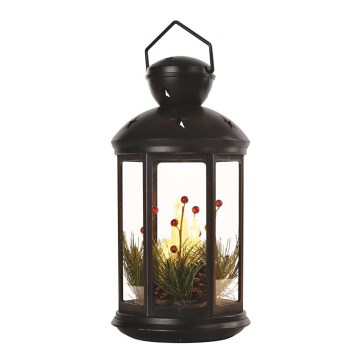 LED božična dekoracija LED/3xAAA črna