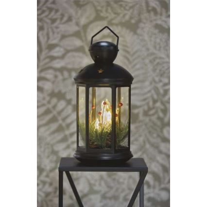 LED božična dekoracija LED/3xAAA črna