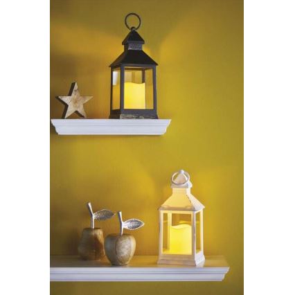 LED božična dekoracija, napajana z 3x AAA, črna