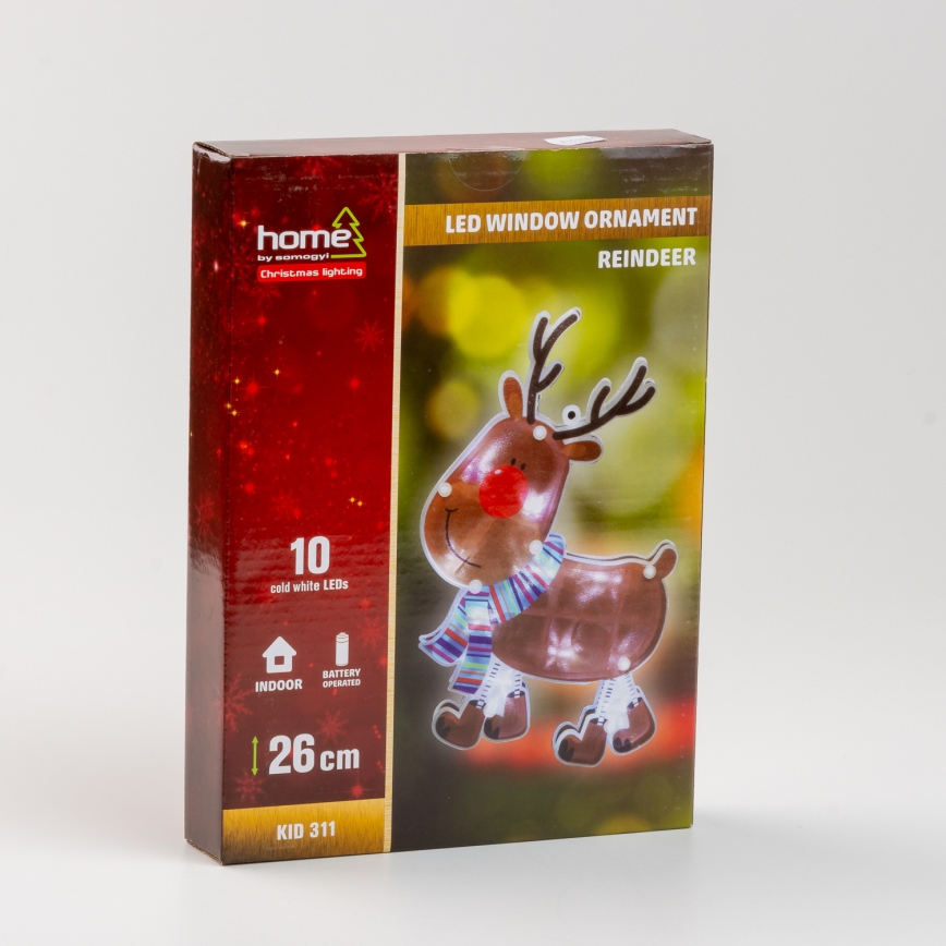LED božična dekoracija za okno 10xLED/3xAAA