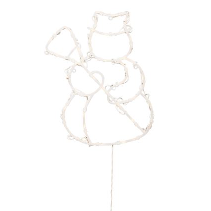 LED božična dekoracija za okno 35xLED/230V IP44 snežak topla bela