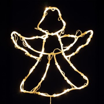 LED božična okenska dekoracija 35xLED/230V IP44 angel topla bela
