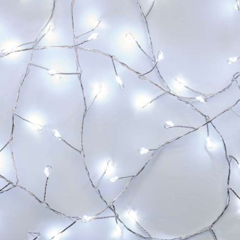 LED Božična veriga 100xLED 2,7m hladna bela
