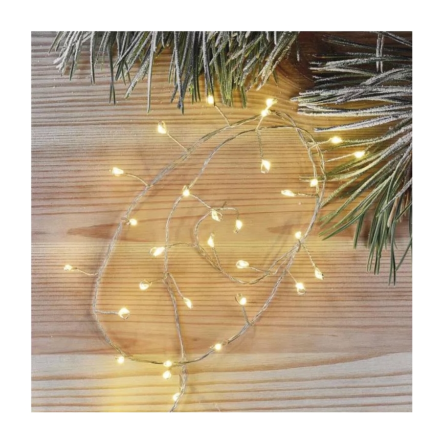 LED Božična veriga 100xLED/3xAA 2,7m topla bela