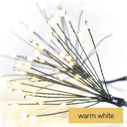 LED Božična veriga 150xLED/5,35m topla bela