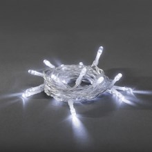 LED Božična veriga 20xLED/2xAA 3,35m hladna bela