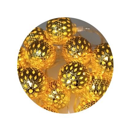 LED Božična veriga 2,5 m 20xLED/3xAA 2700K