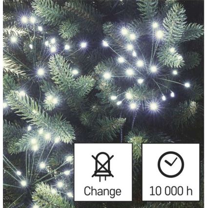 LED Božična veriga 300xLED/8,2m hladna bela