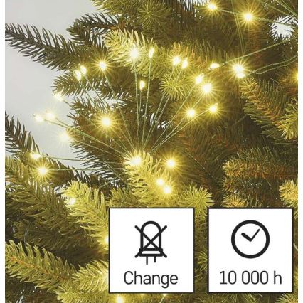 LED Božična veriga 300xLED/8,2m topla bela