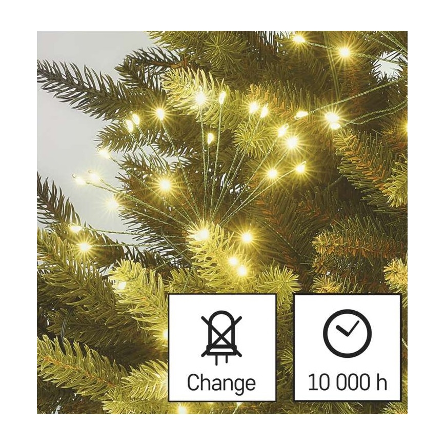 LED Božična veriga 300xLED/8,2m topla bela